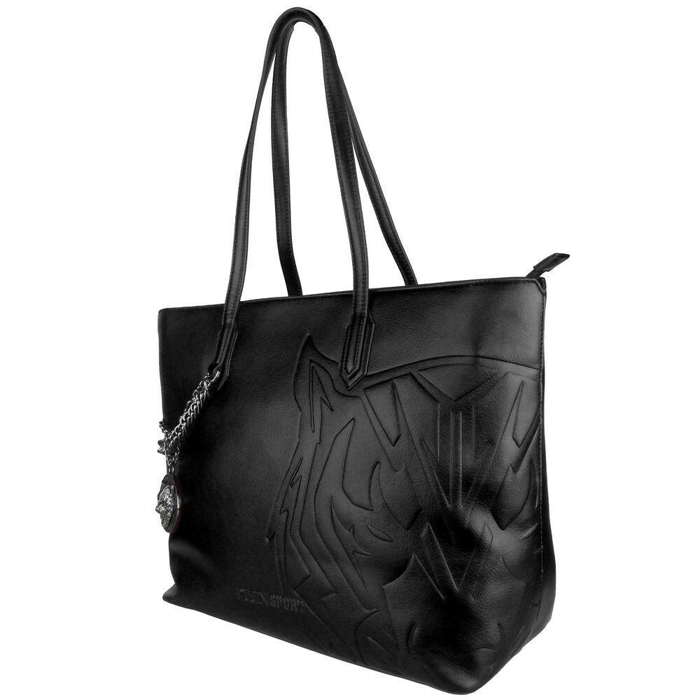 Plein Sport Black Polyethylene Women Shoulder Bag.
