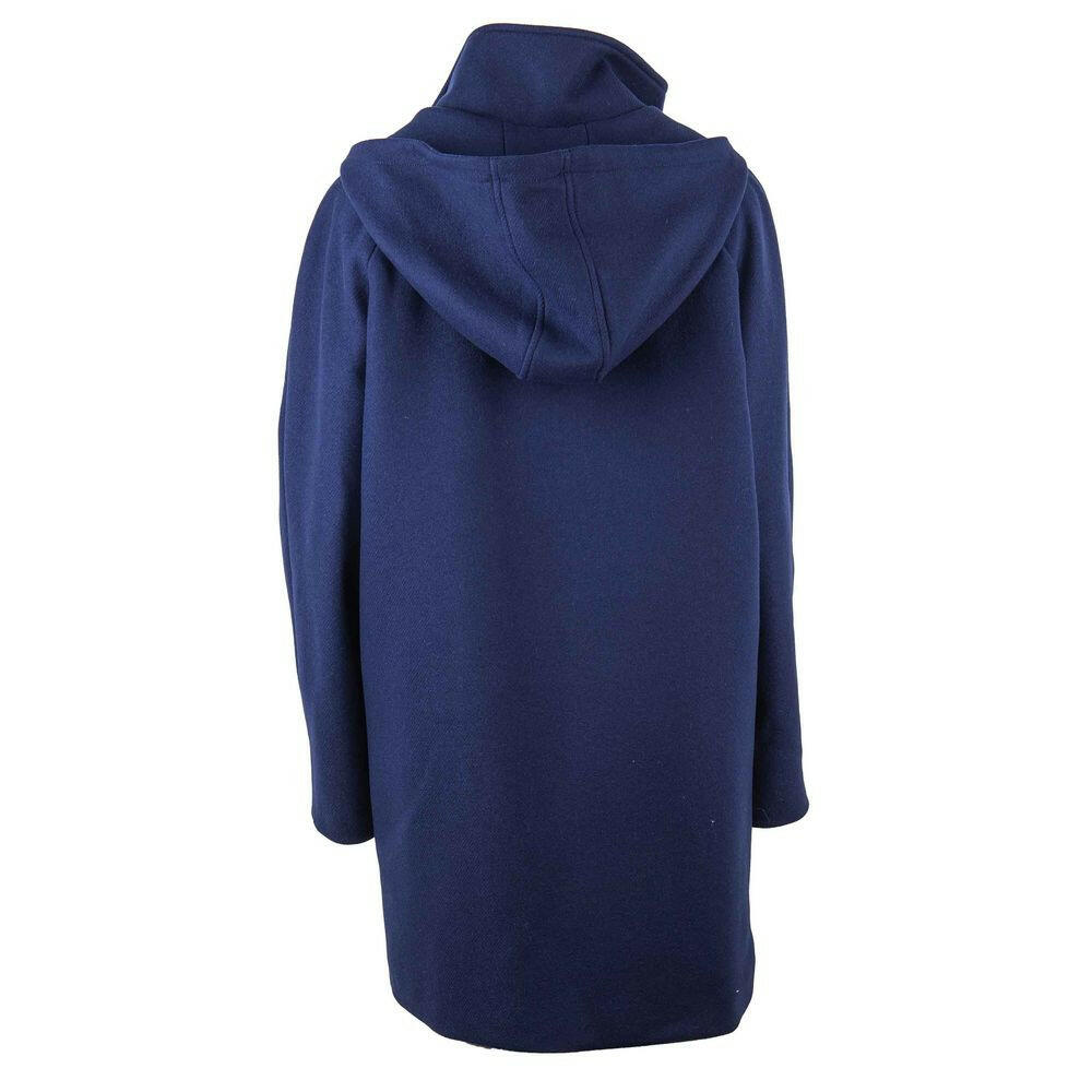 Love Moschino Blue Wool Women Coat.