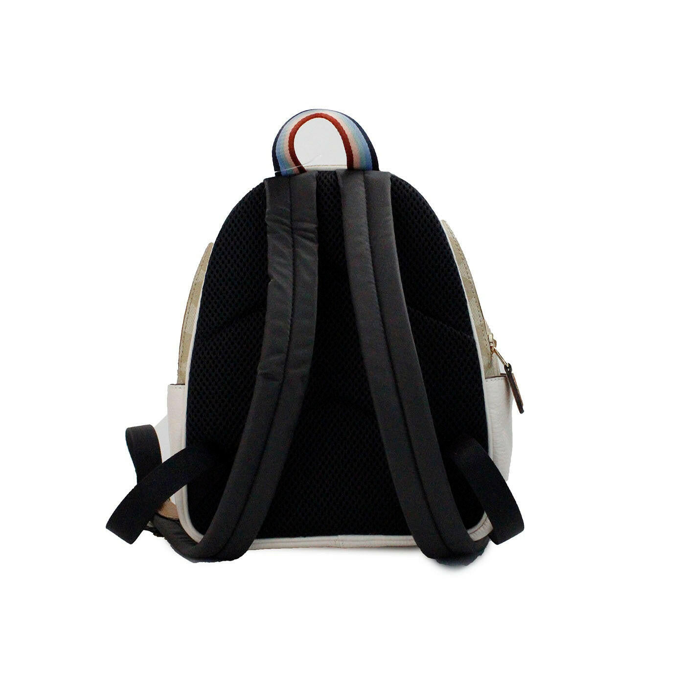 COACH Mini Court Signature Pear Motif Shoulder Backpack Bookbag Bag Chalk Taffy.