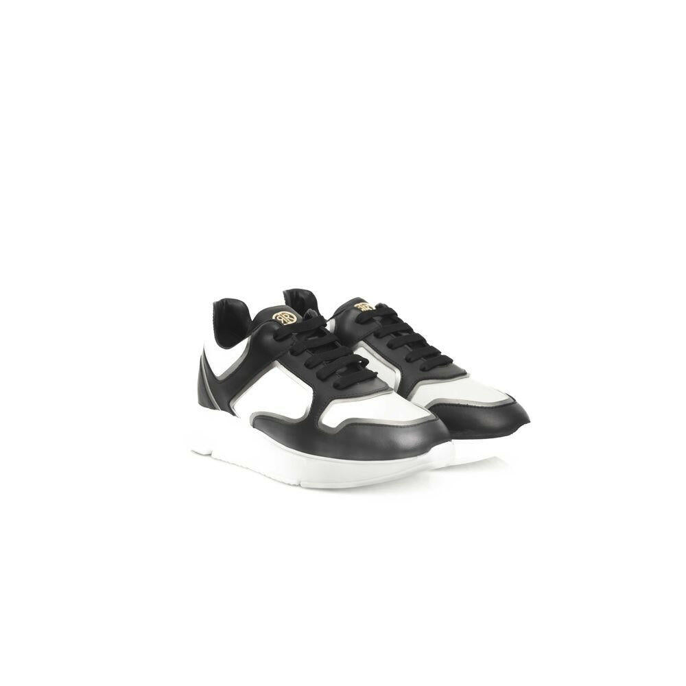 Cerruti 1881 Black Cowhide Women Sneaker.