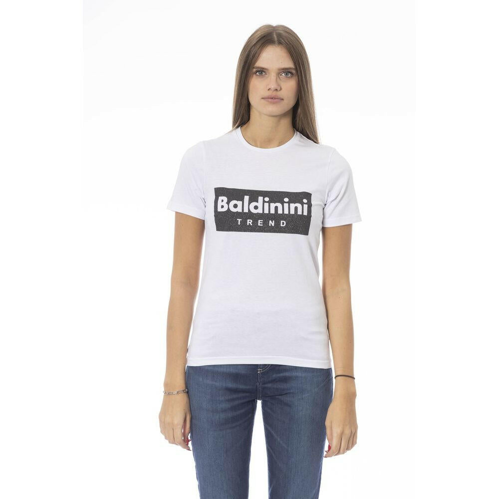 Baldinini Trend White Cotton Women T-Shirt.