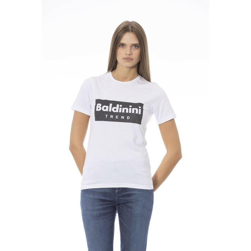 Baldinini Trend White Cotton Women T-Shirt.