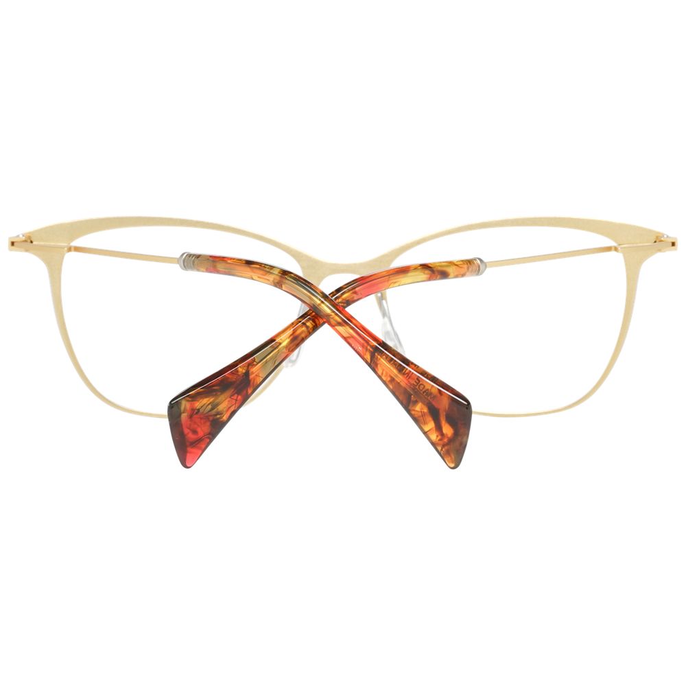 Yohji Yamamoto Gold Women Glasses Frame Yohji Yamamoto