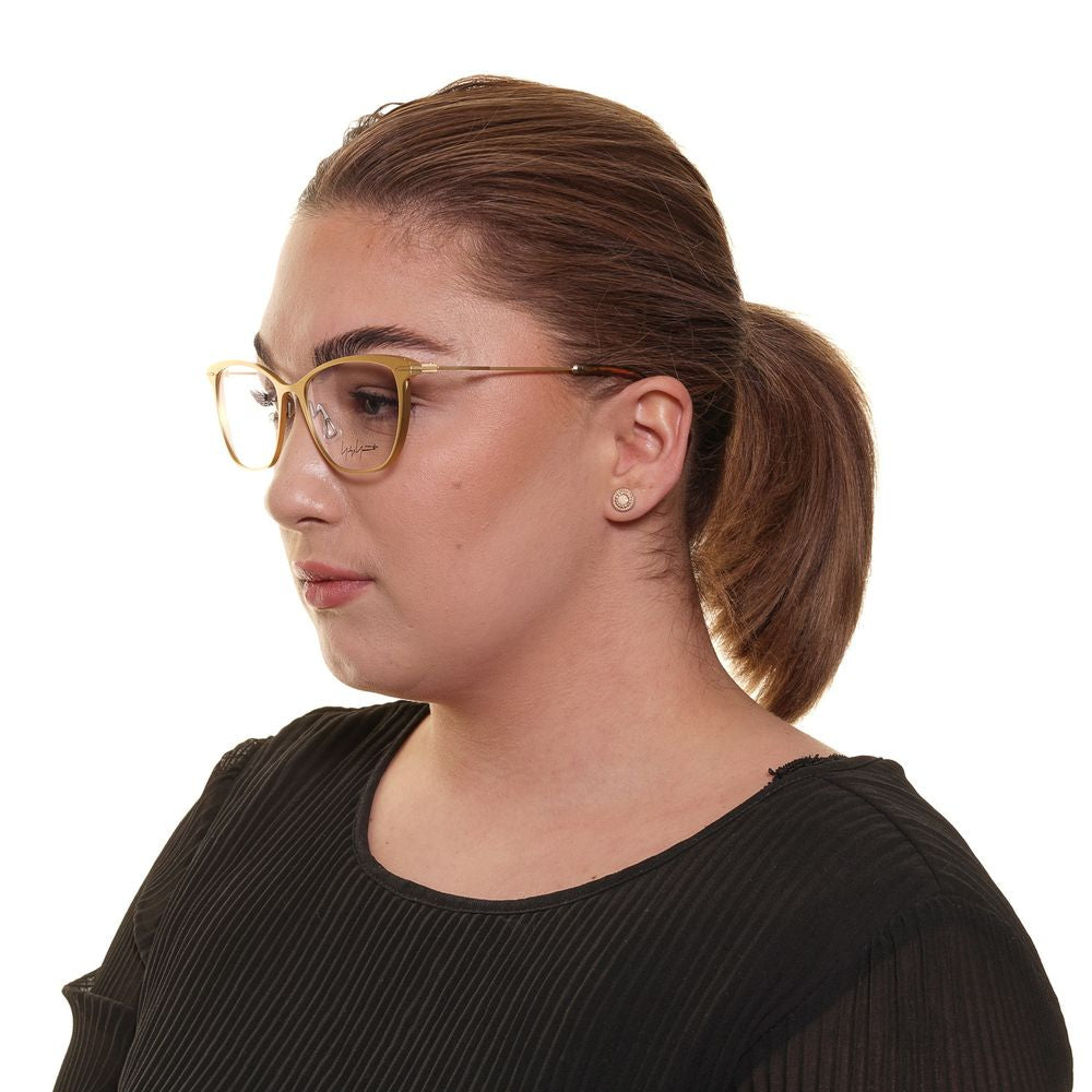 Yohji Yamamoto Gold Women Glasses Frame Yohji Yamamoto