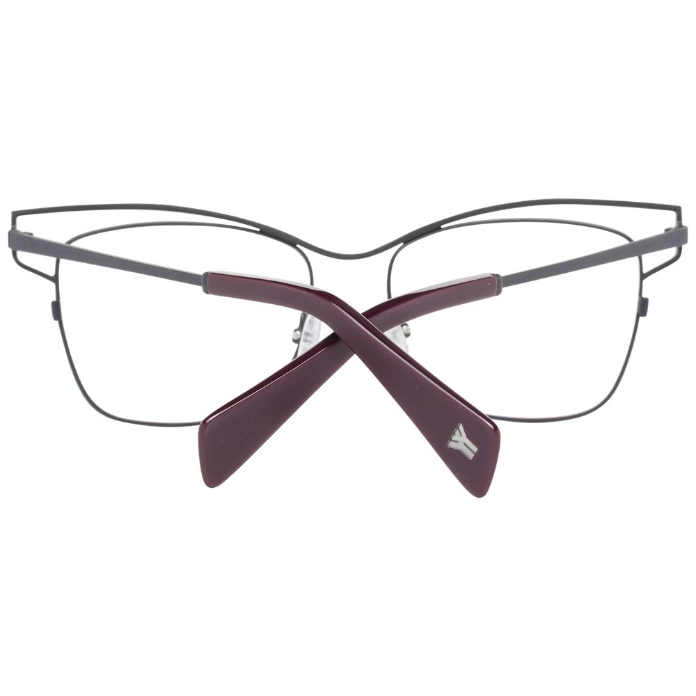 Yohji Yamamoto Gray Women Glasses Frame Yohji Yamamoto