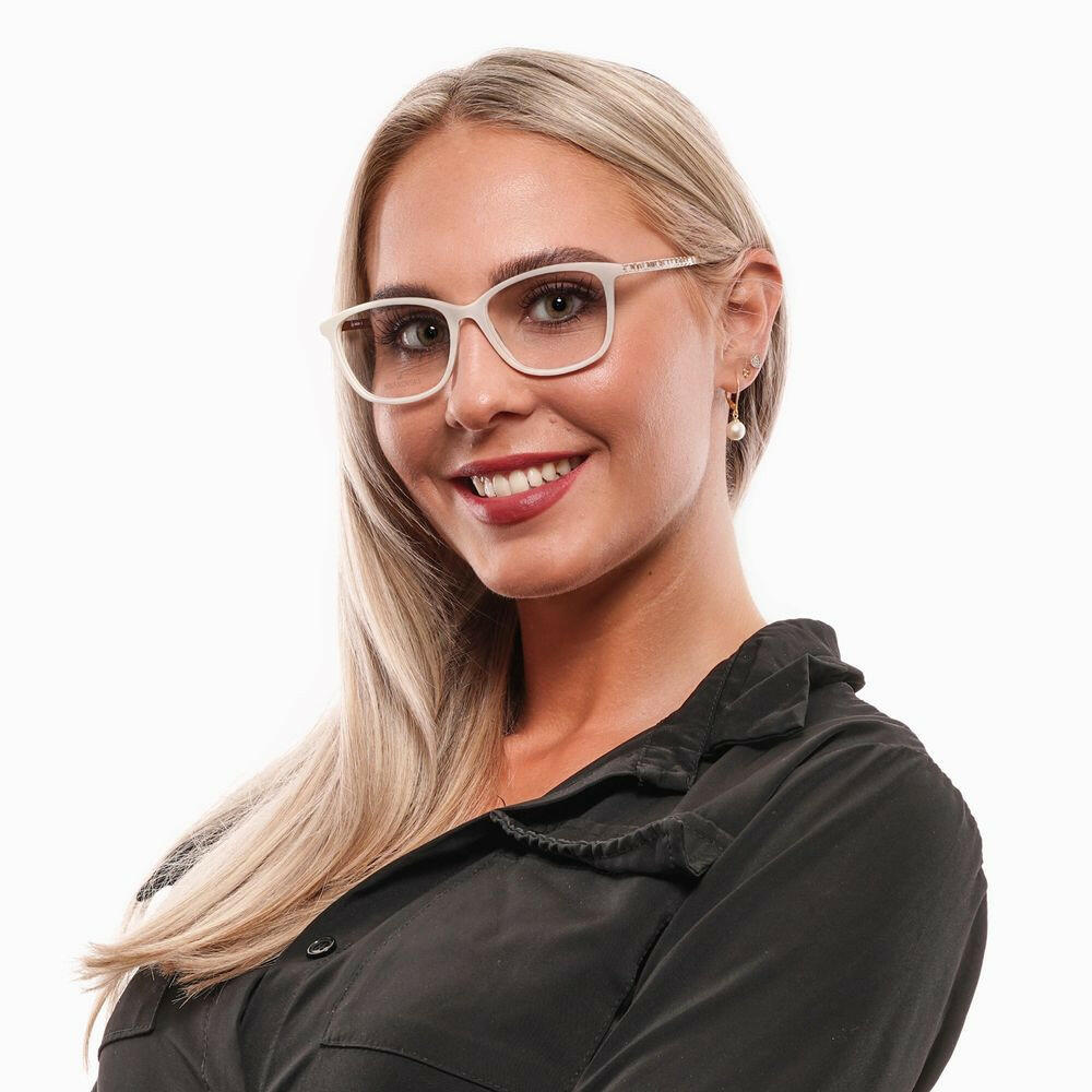 Swarovski White Women Glasses Frame.