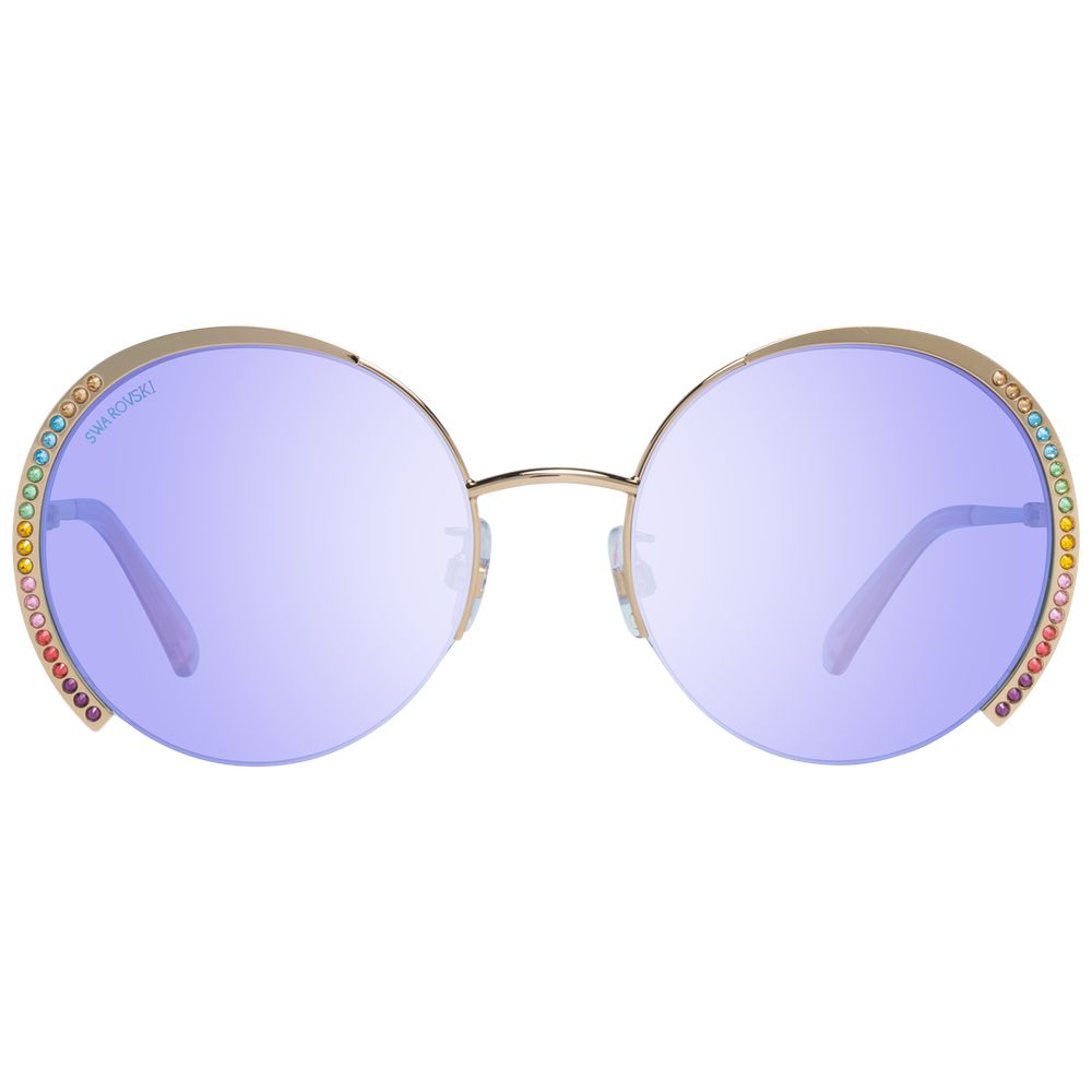 Swarovski Gold Women Sunglass.