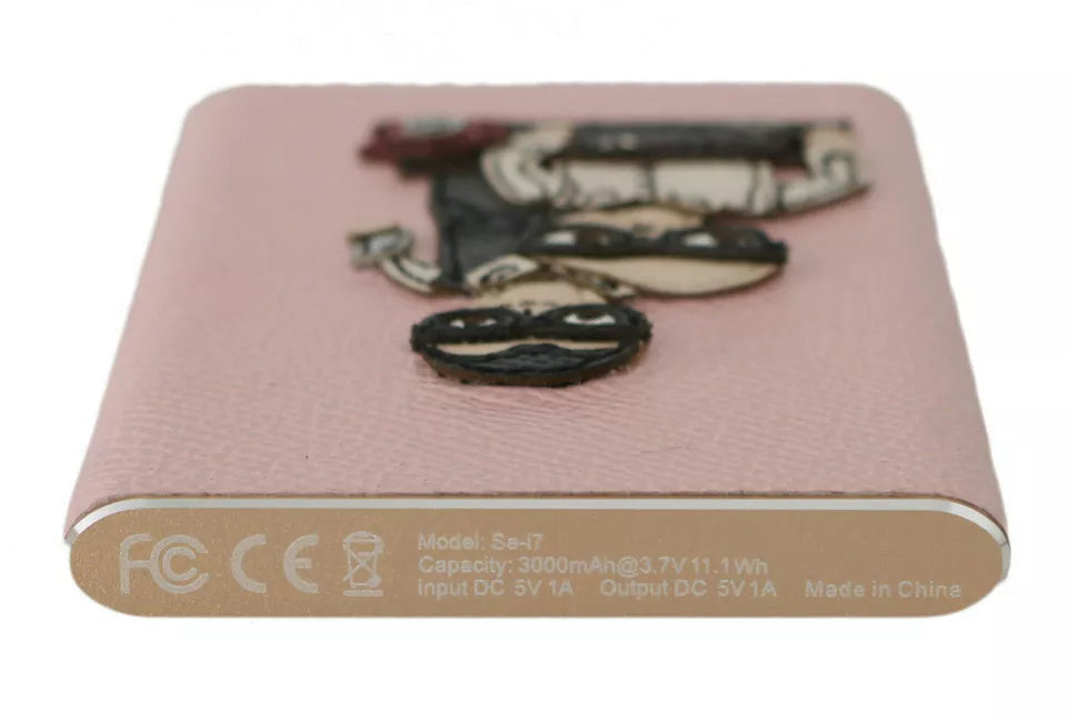 Dolce & Gabbana Charger USB Pink Leather #DGFAMILY Power Bank.