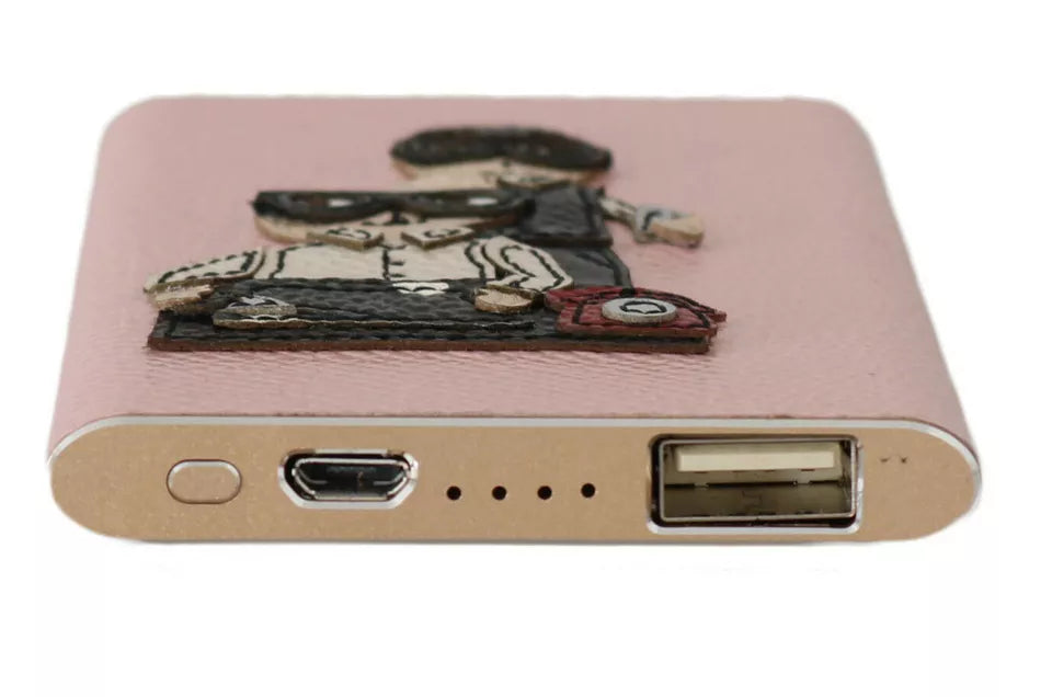 Dolce & Gabbana Charger USB Pink Leather #DGFAMILY Power Bank.