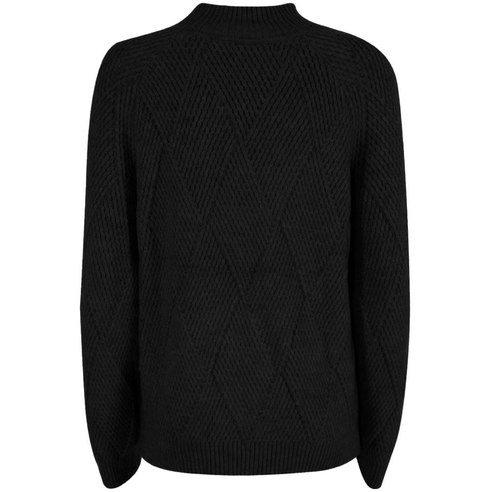 Yes Zee Black Acrylic Women Sweater Yes Zee
