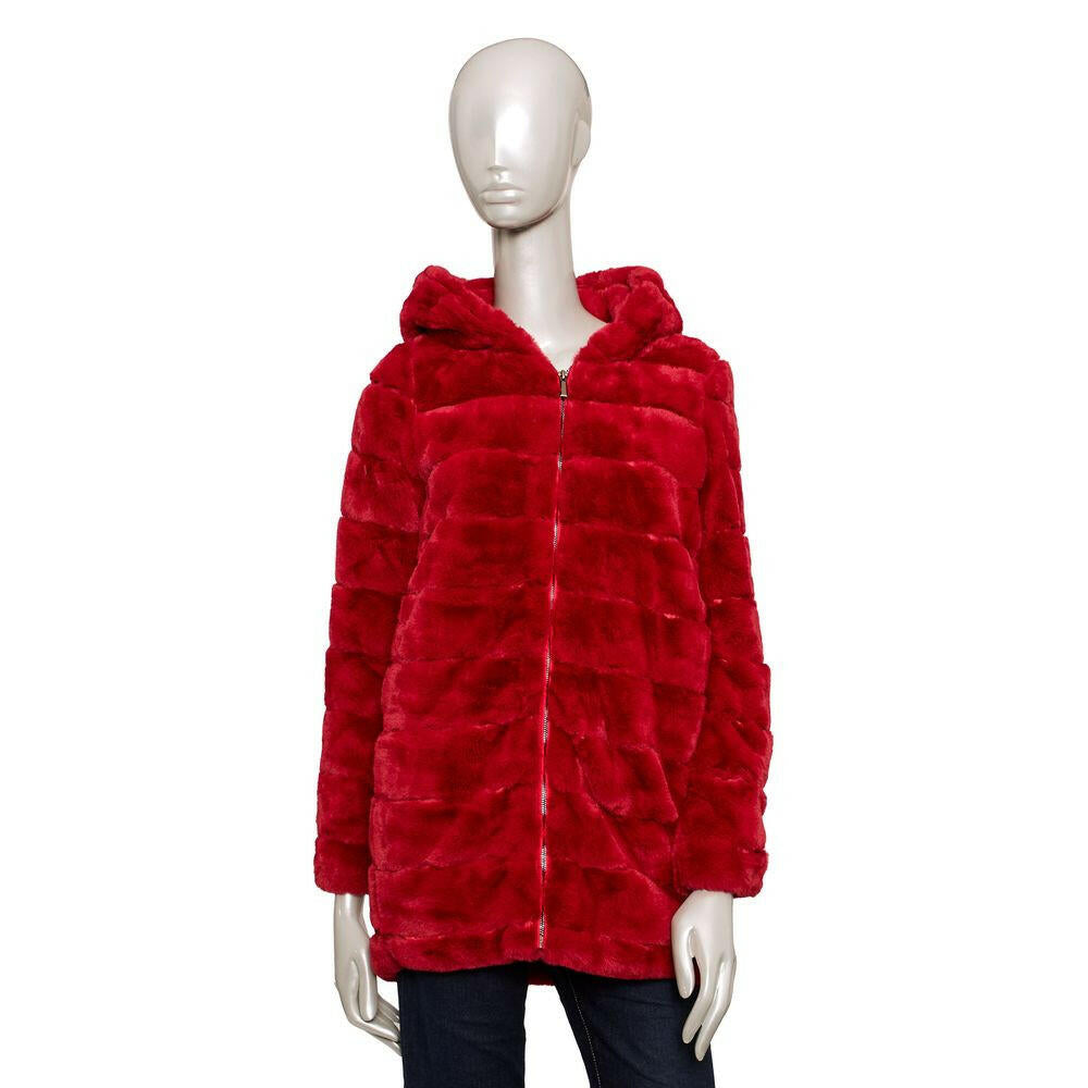 Baldinini Trend Red Polyester Women's Jacket.