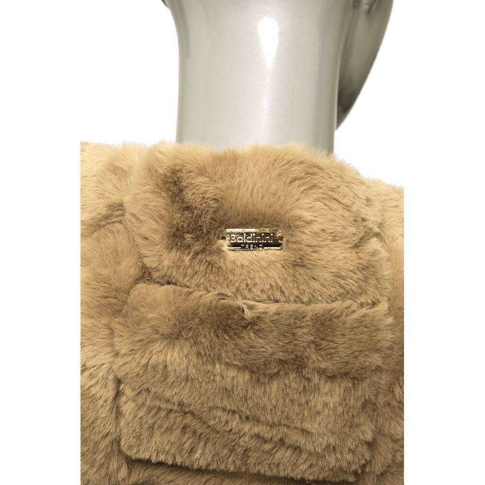 Baldinini Trend Beige Polyester Women Jacket.