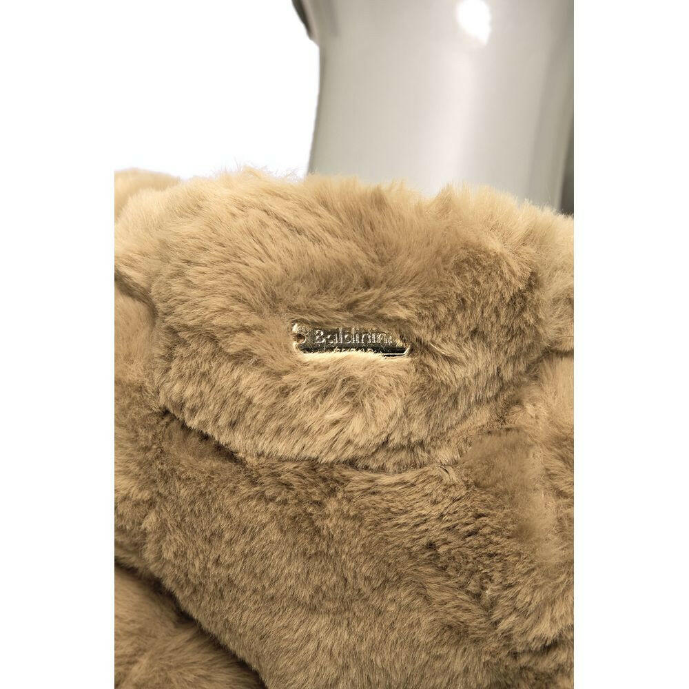 Baldinini Trend Beige Polyester Women Jacket.