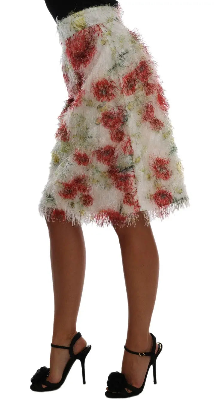 Dolce & Gabbana Elegant Floral High-Waist Pencil Skirt - MaraFormigone