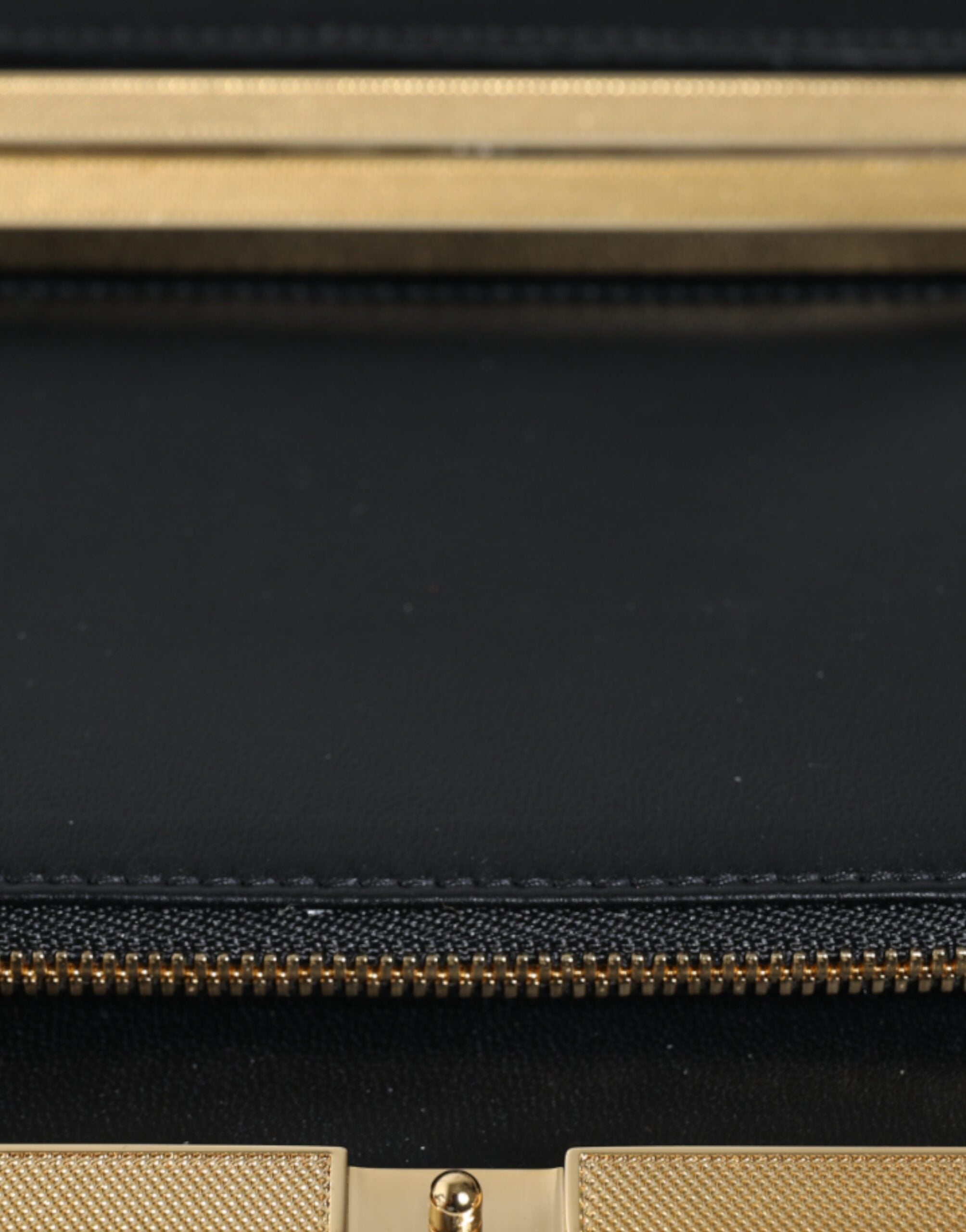 Dolce & Gabbana Multicolor Floral Gold Frame Clutch Evening Purse Bag.
