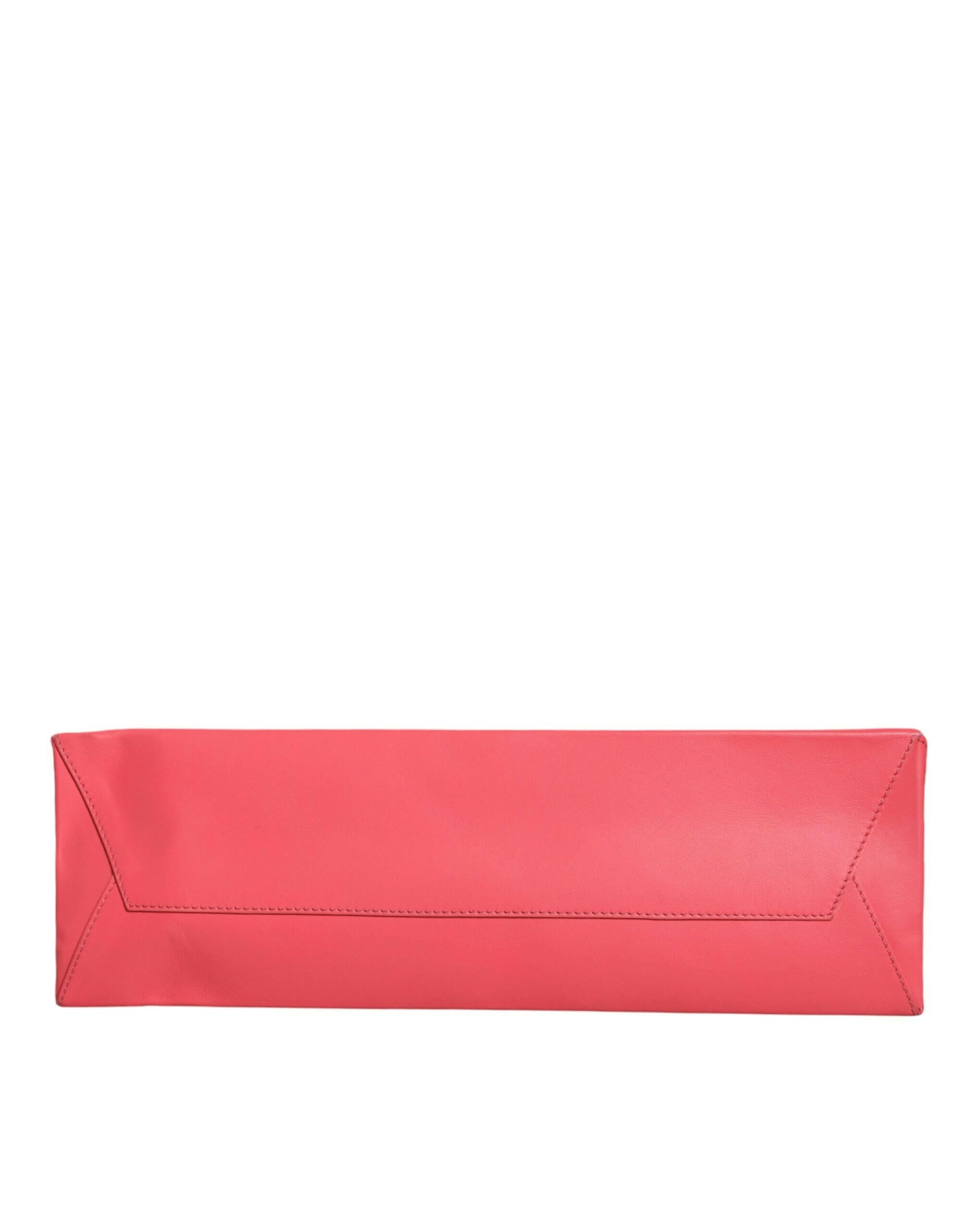 Alberta Ferretti Pink Leather Weekend Wednesday Shopping Tote Bag.