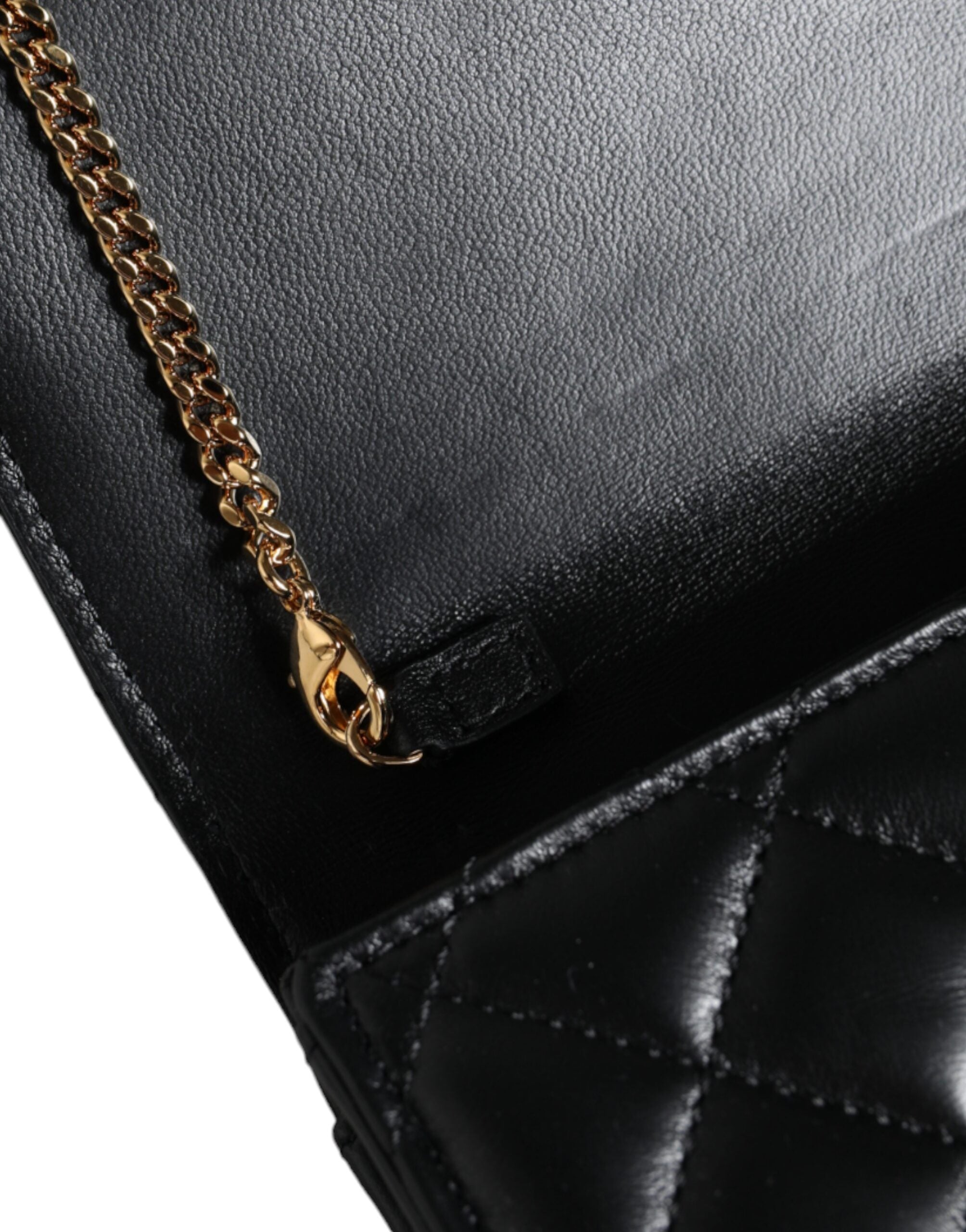 Versace Black Quilted Nappa Leather Crossbody Shoulder Bag Versace