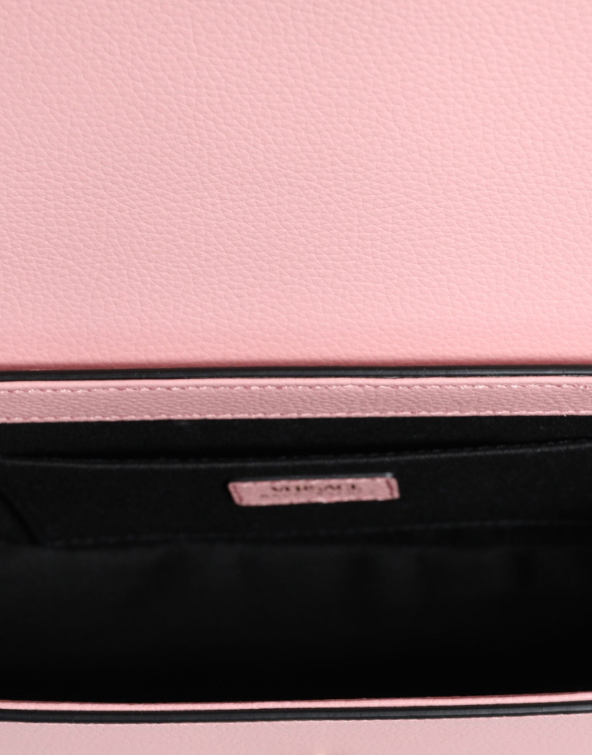 Versace Pink Grainy Calf Leather Logo Crossbody Shoulder Bag Versace