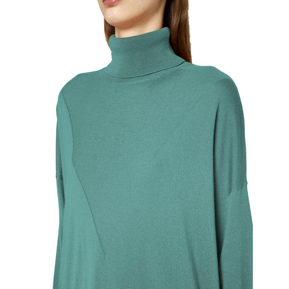 Alpha Studio Green Silk Sweater.