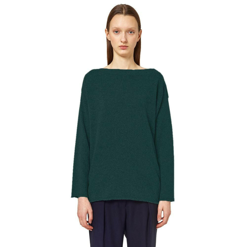 Alpha Studio Green Silk Sweater.