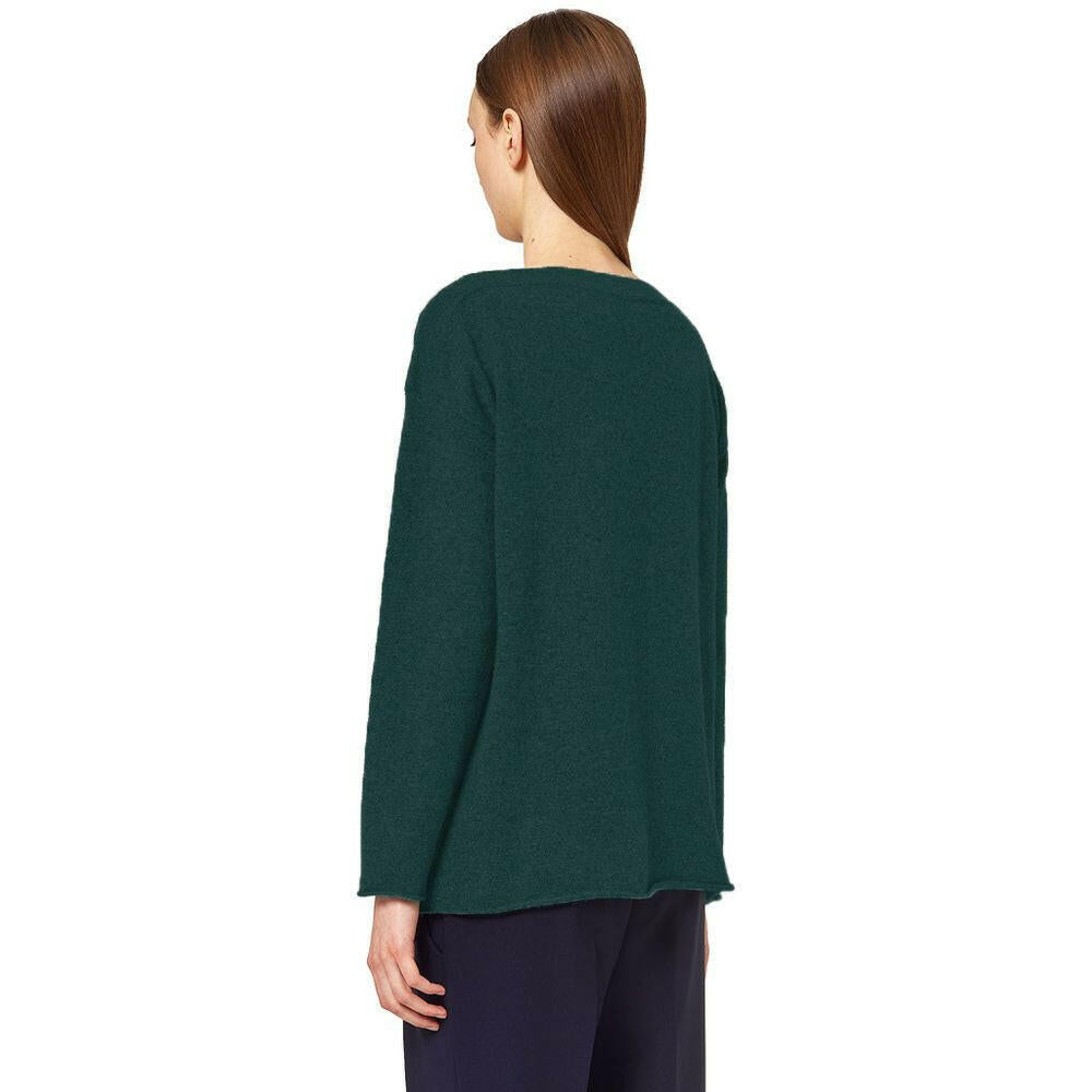 Alpha Studio Green Silk Sweater.