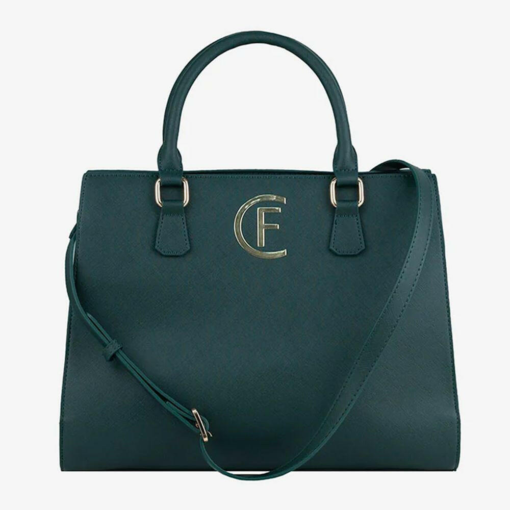 CRISTINAEFFE Green Artificial Leather Women Crossbody Bag.