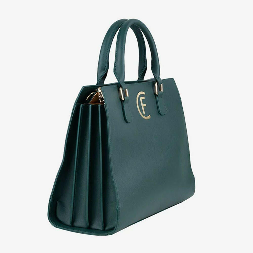 CRISTINAEFFE Green Artificial Leather Women Crossbody Bag.