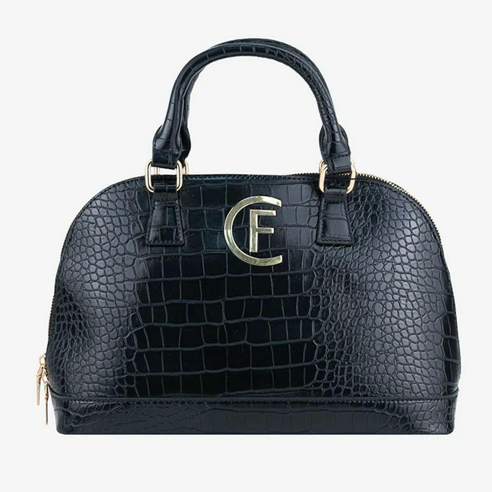 CRISTINAEFFE Black Artificial Leather Women Handbag.