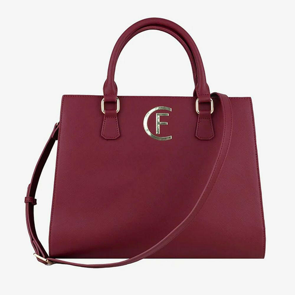 CRISTINAEFFE Red Artificial Leather Women Crossbody Bag.