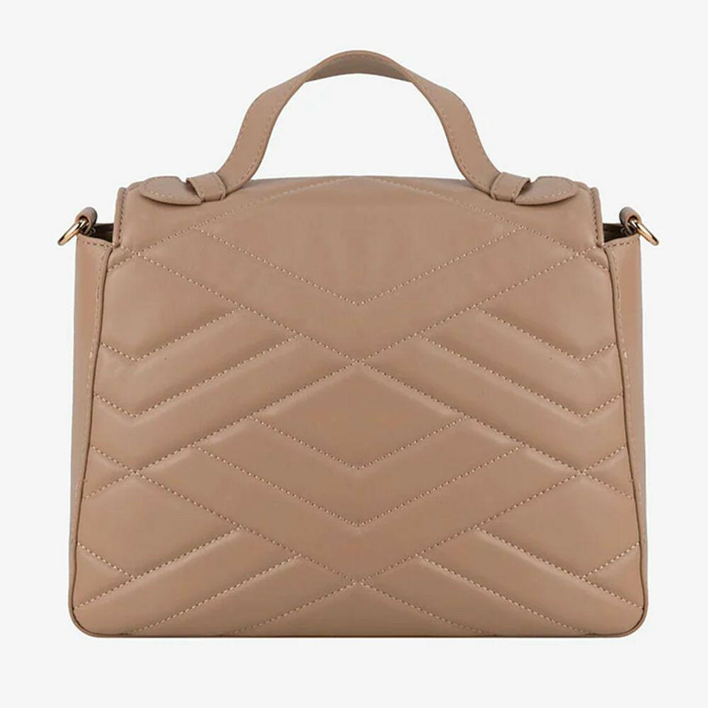 CRISTINAEFFE Beige Artificial Leather Women Crossbody Bag.