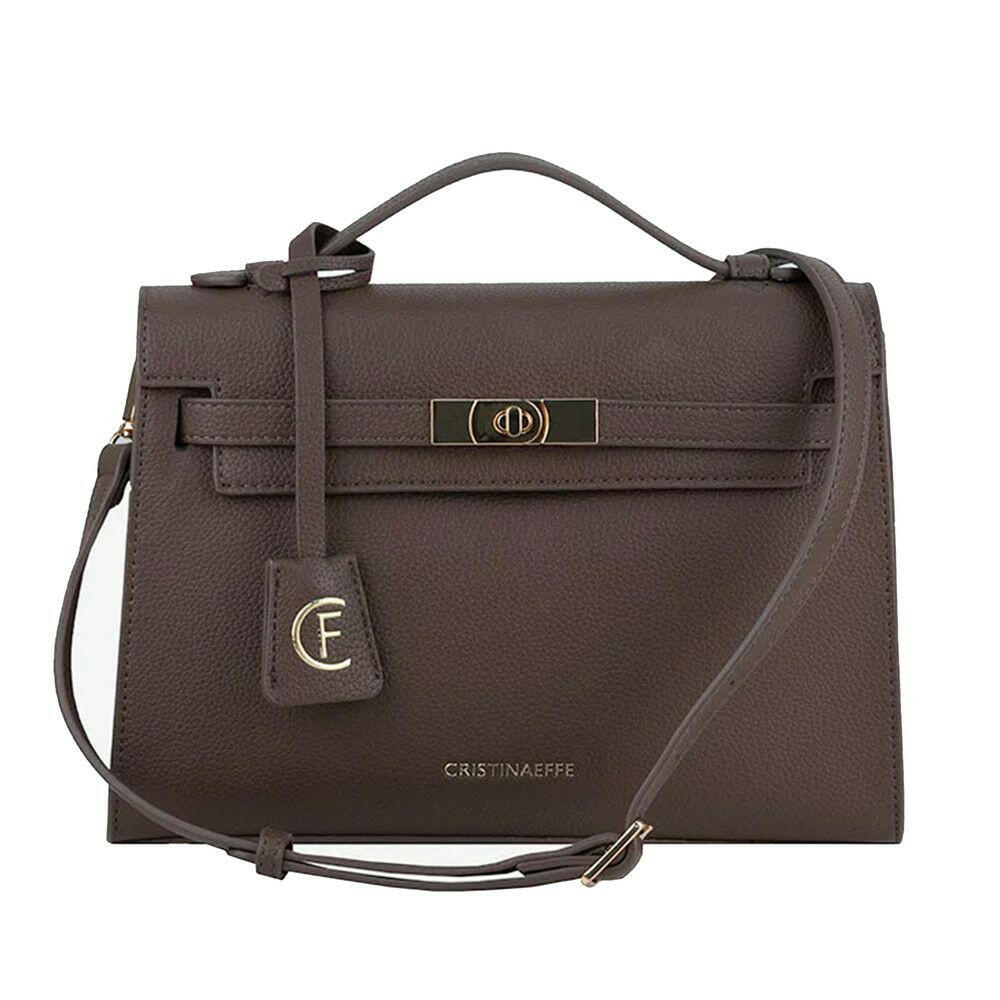 CRISTINAEFFE Gray Artificial Leather Women Crossbody Bag.