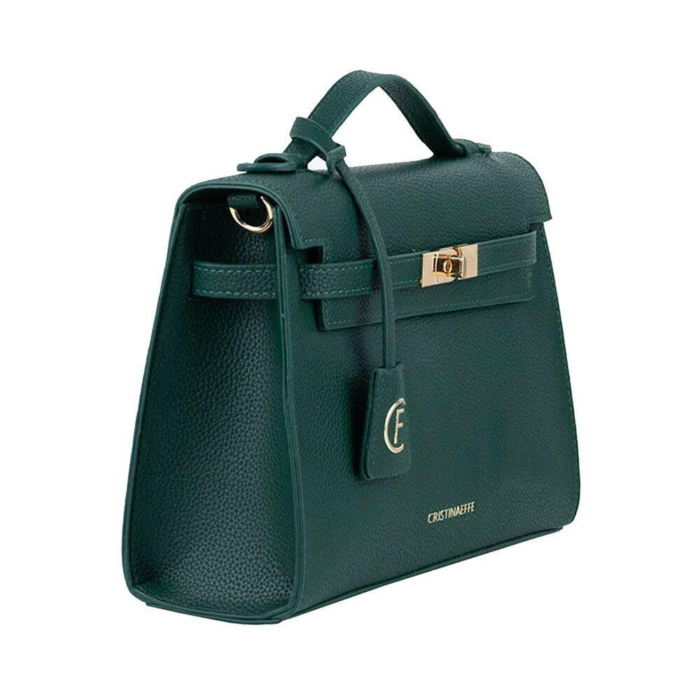 CRISTINAEFFE Green Artificial Leather Women Crossbody Bag.