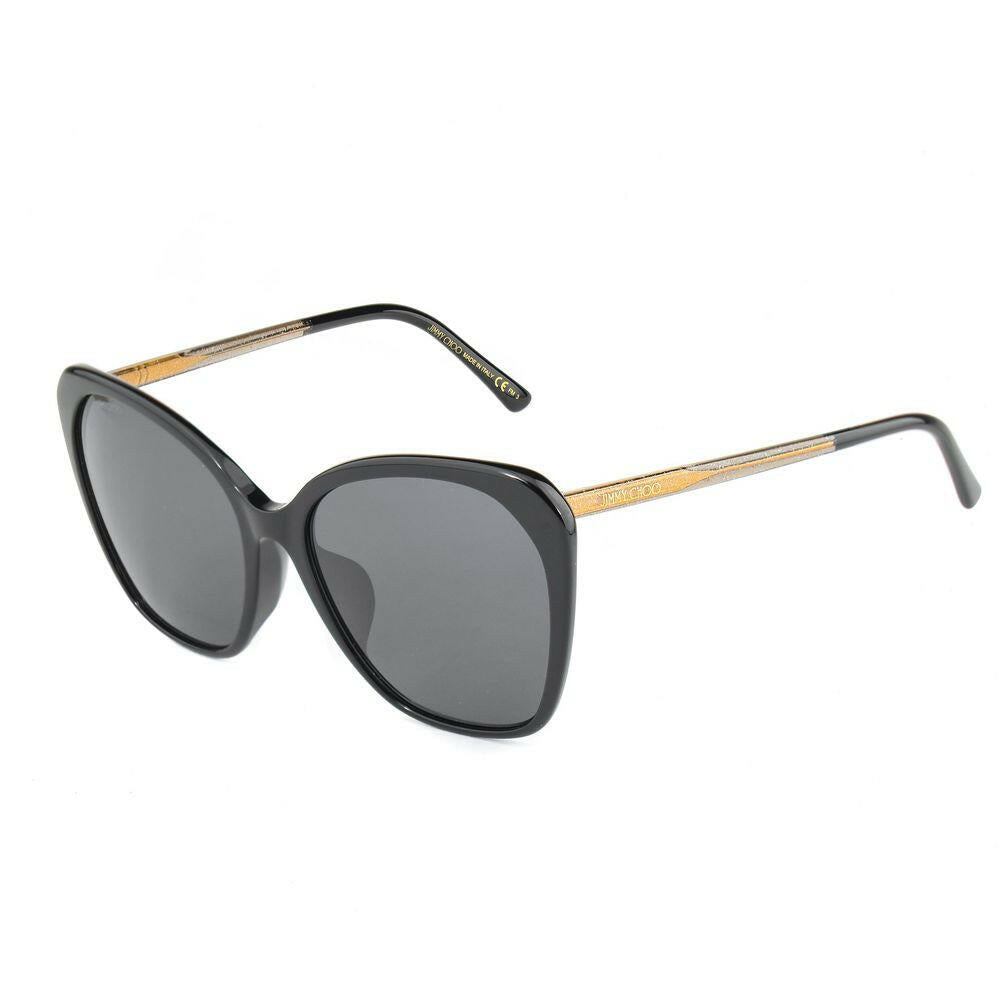 Jimmy Choo Black Metal Sunglasses.