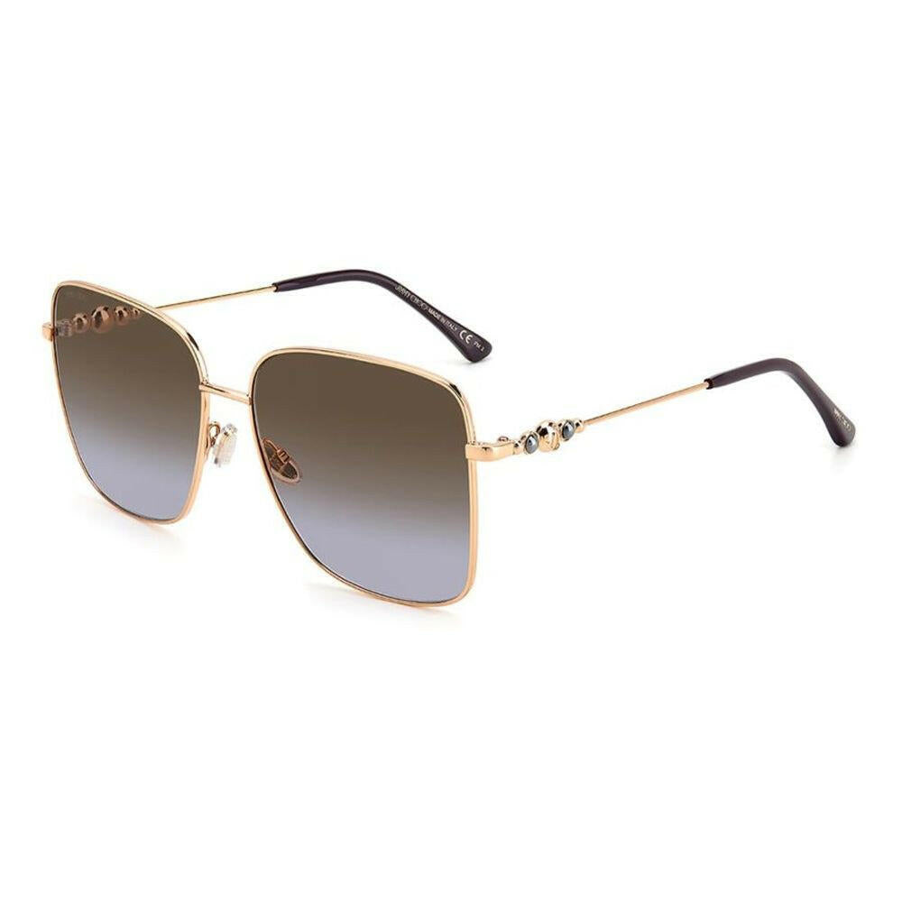 Jimmy Choo Gold Metal Sunglasses.