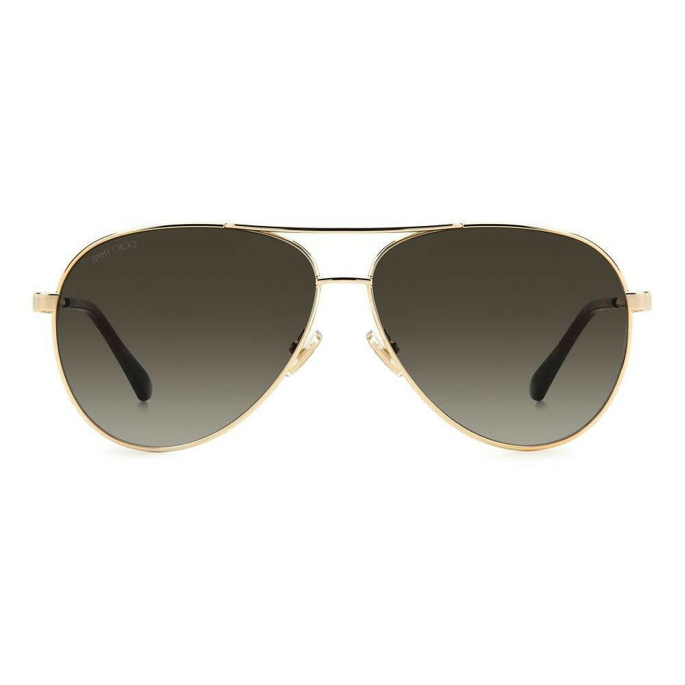 Jimmy Choo Gold Metal Sunglasses.