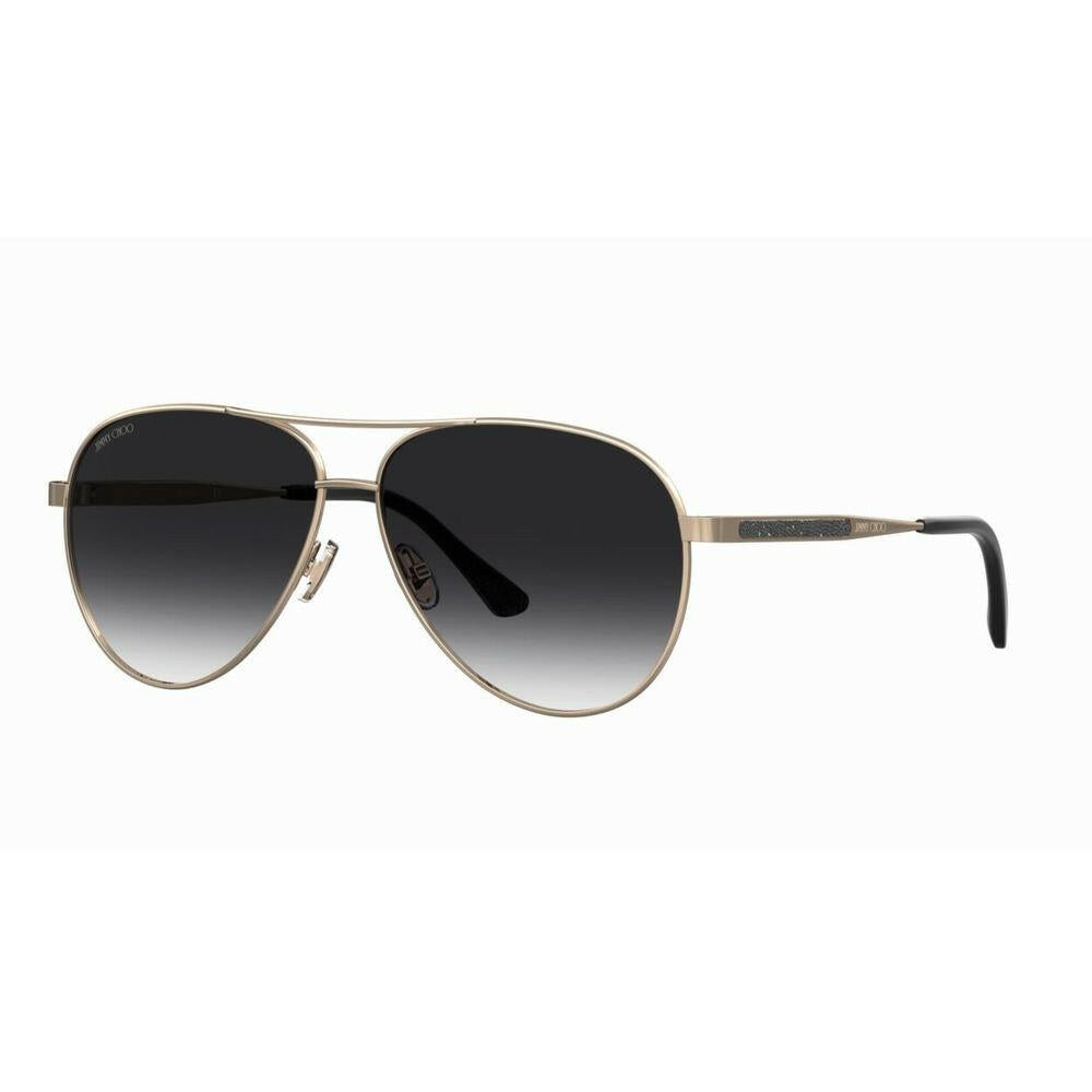 Jimmy Choo Gold Metal Sunglasses.