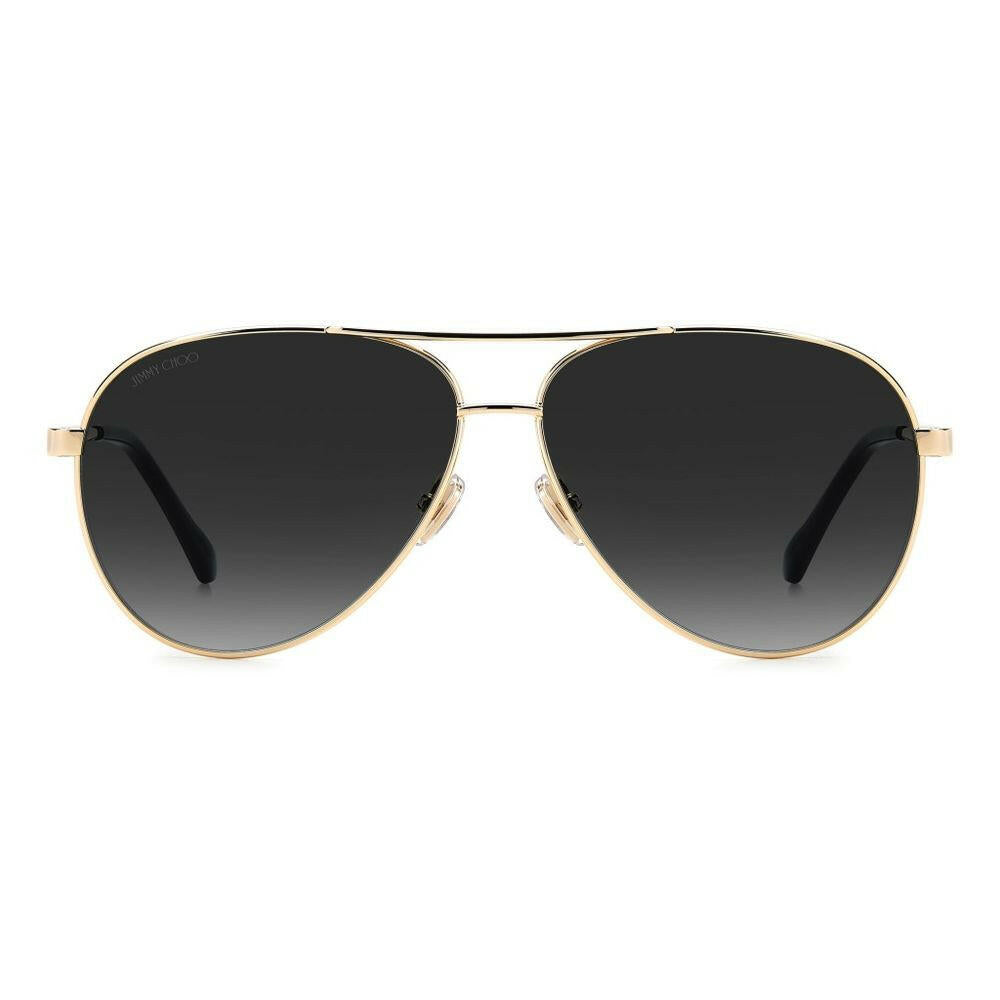 Jimmy Choo Gold Metal Sunglasses.