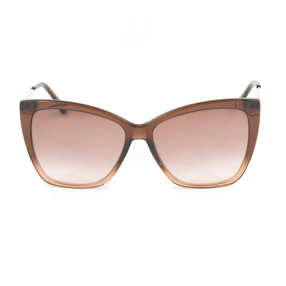 Jimmy Choo Brown Metal Sunglasses.