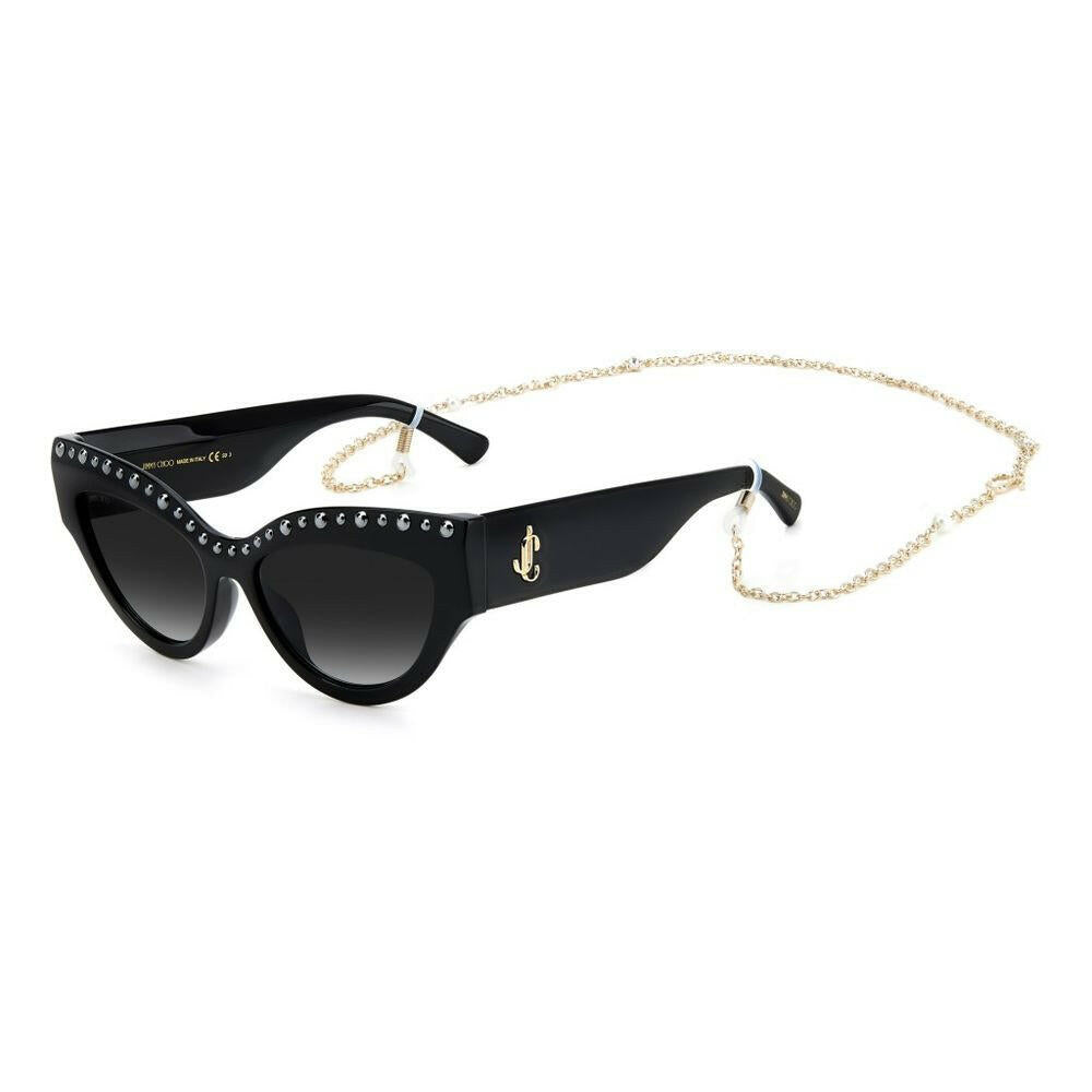 Jimmy Choo Black Acetate Sunglasses.