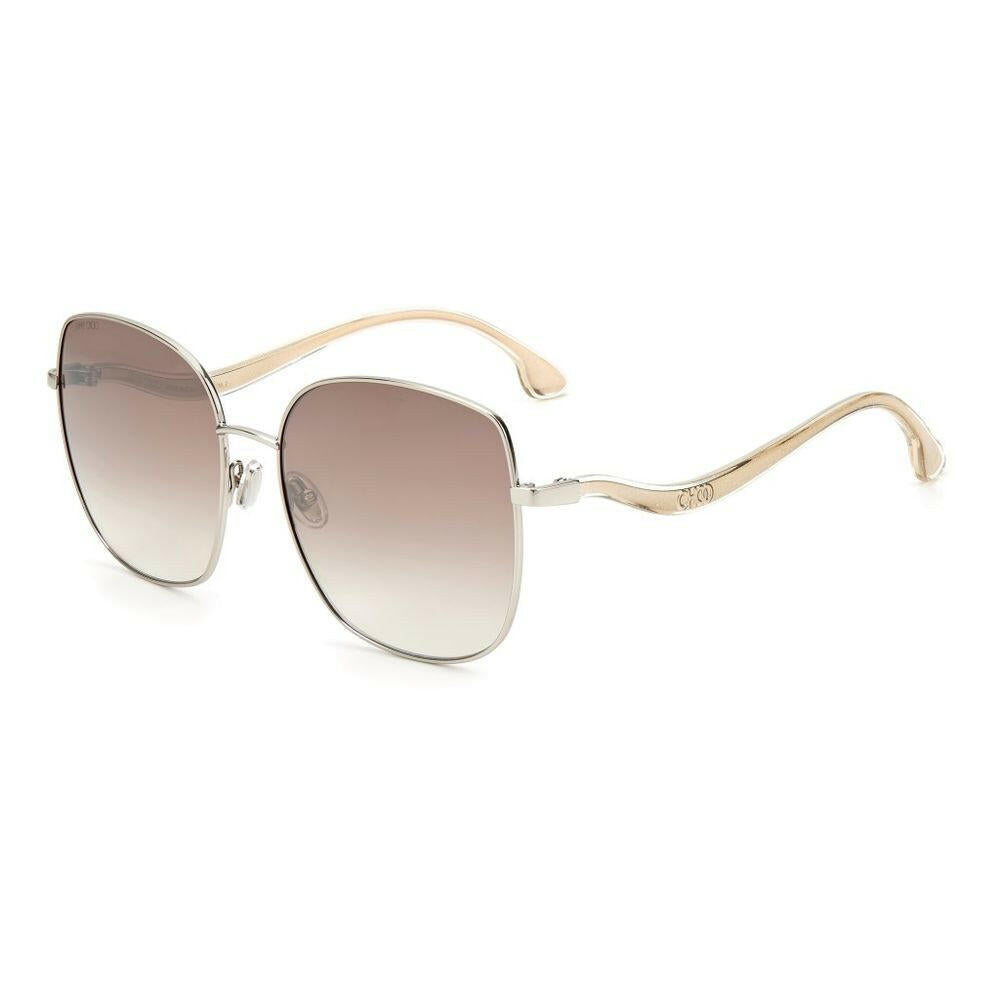 Jimmy Choo Gray Metal Sunglasses.