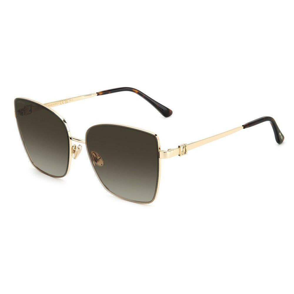 Jimmy Choo Gold Metal Sunglasses.