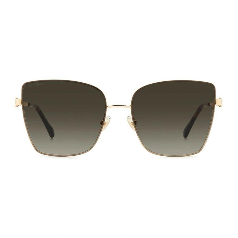Jimmy Choo Gold Metal Sunglasses.