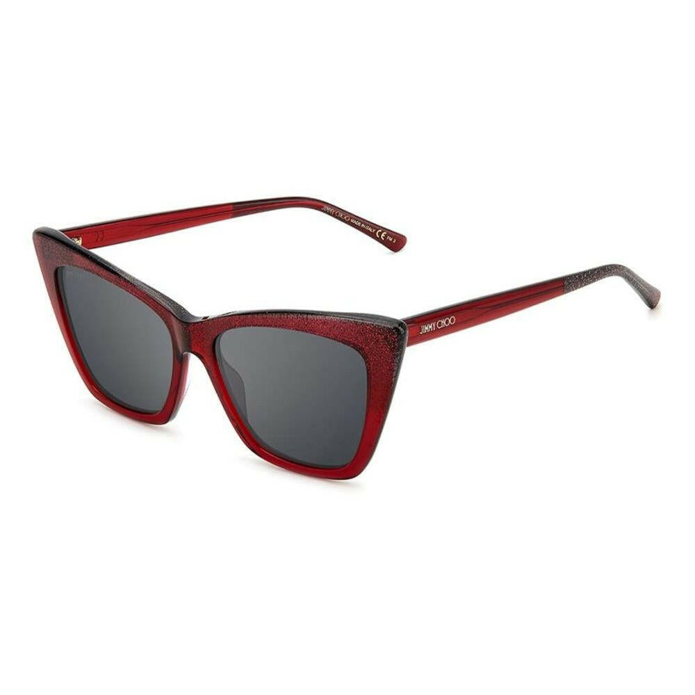 Jimmy Choo Red Acetate Sunglasses.