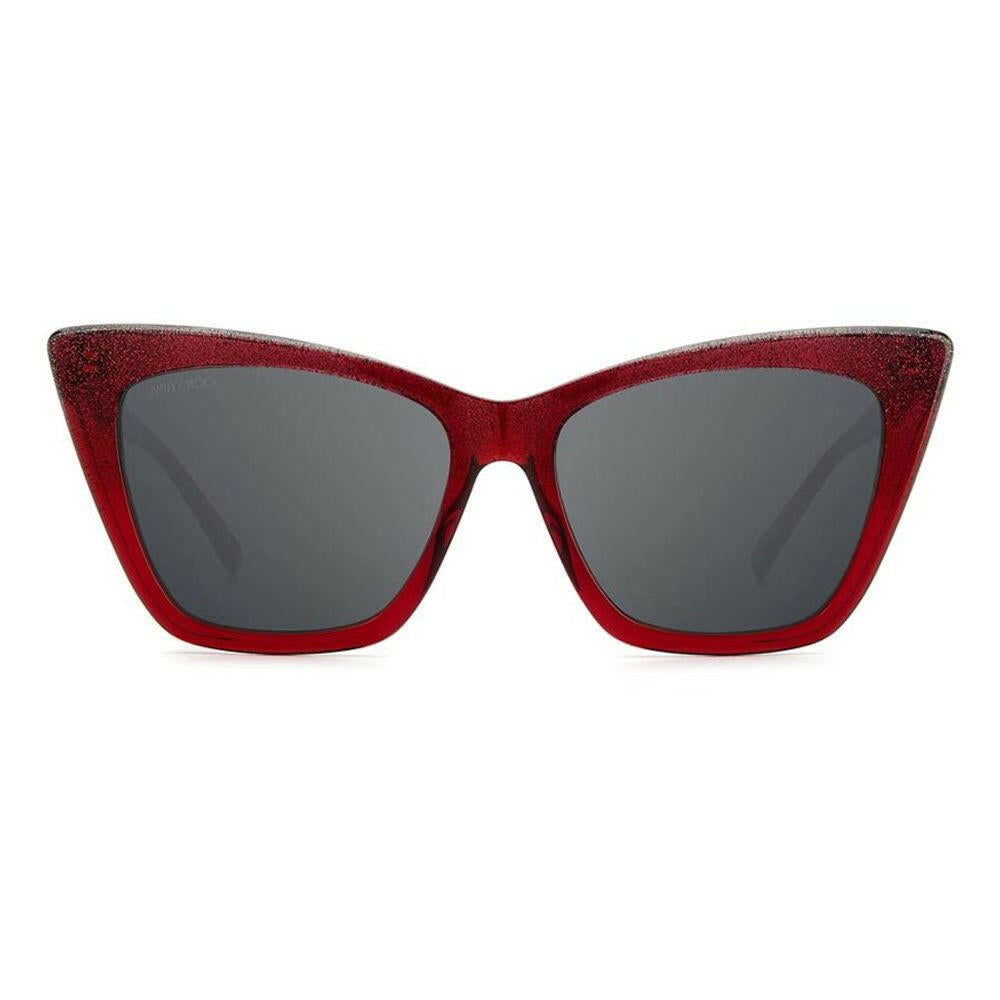 Jimmy Choo Red Acetate Sunglasses.