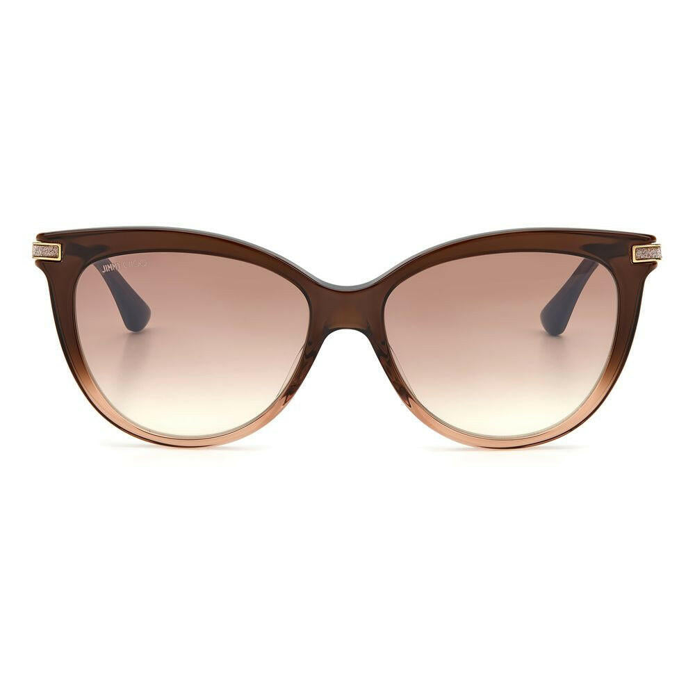 Jimmy Choo Brown Acetate Sunglasses.