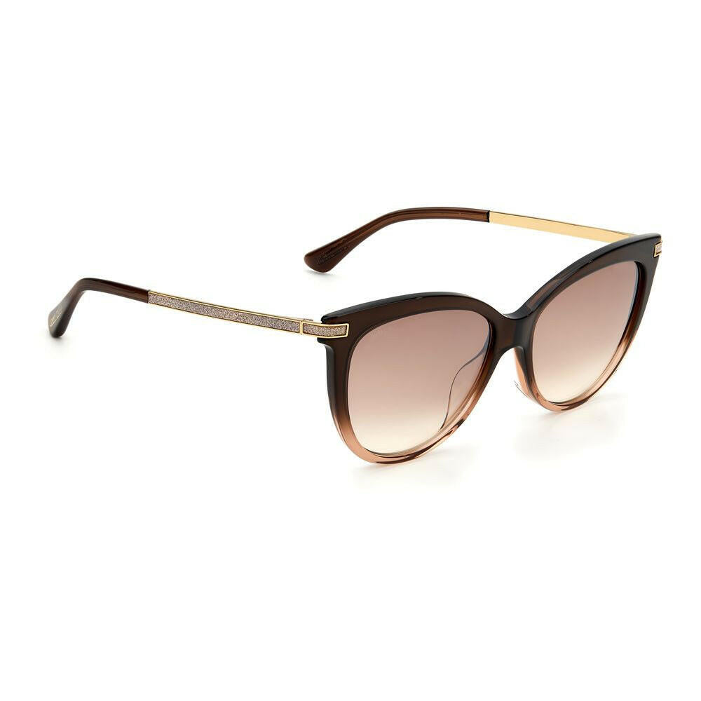 Jimmy Choo Brown Acetate Sunglasses.