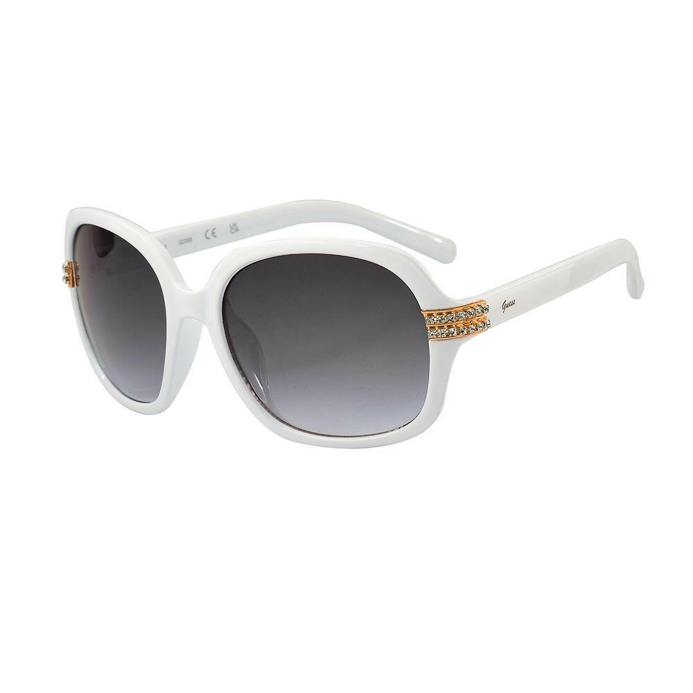 Guess White Resin Sunglasses.