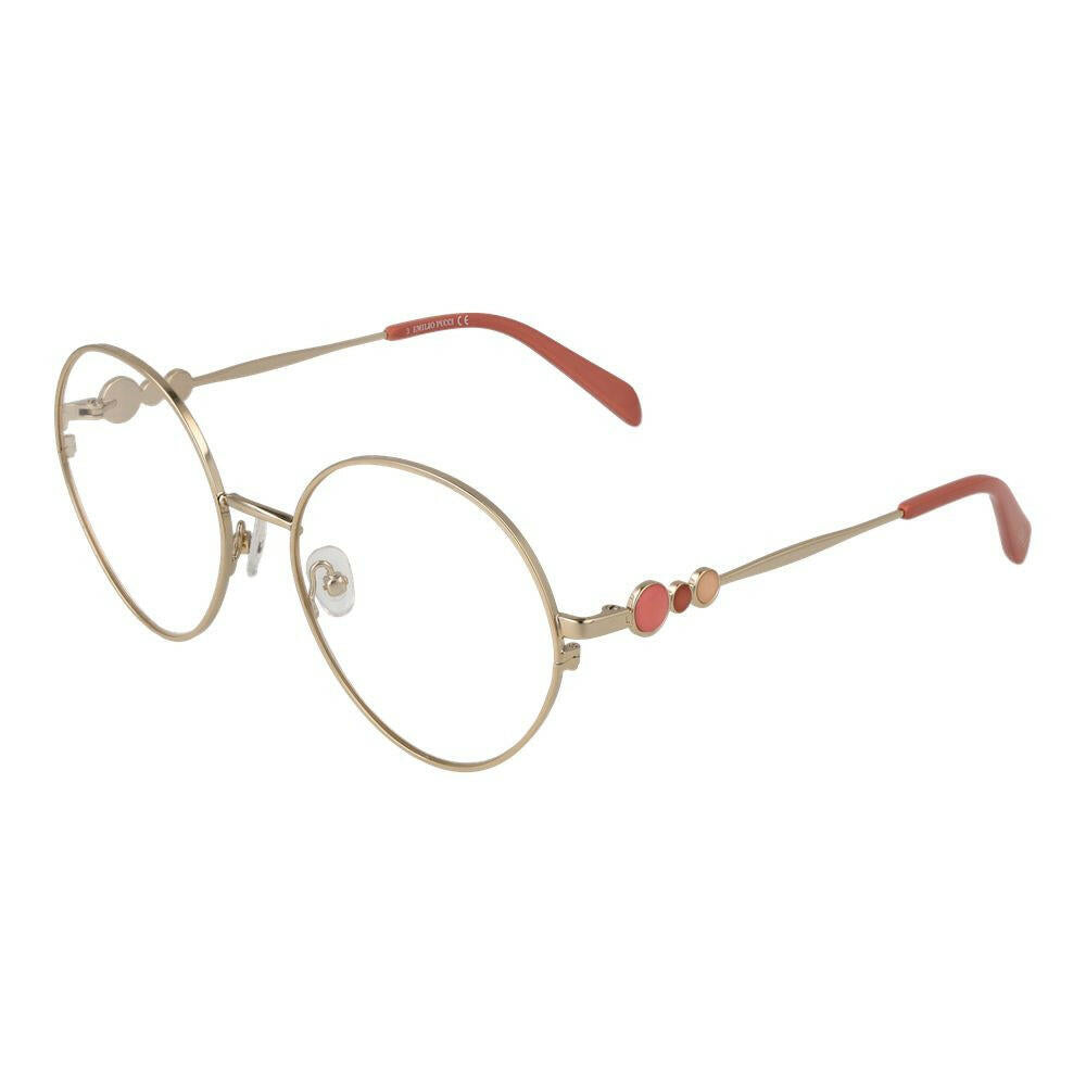 Emilio Pucci Gold Women Glasses Frame.