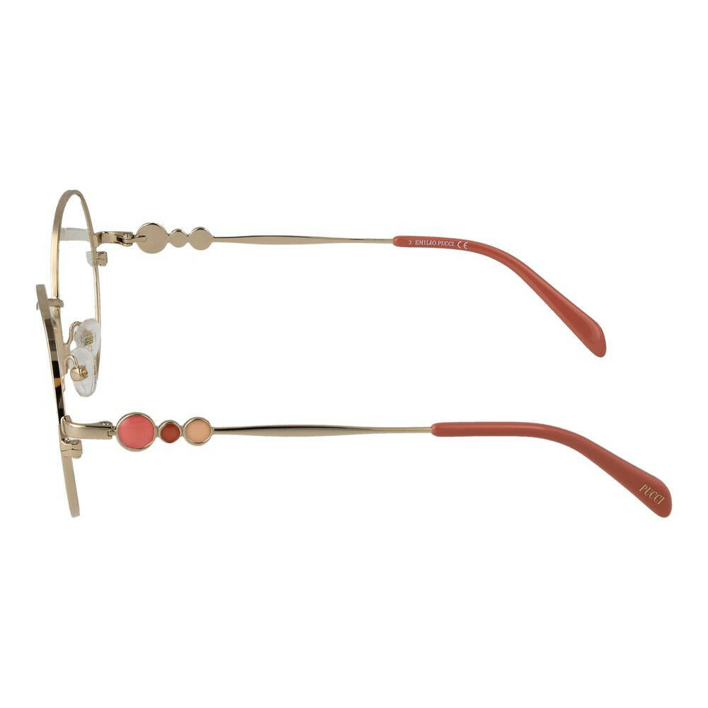 Emilio Pucci Gold Women Glasses Frame.