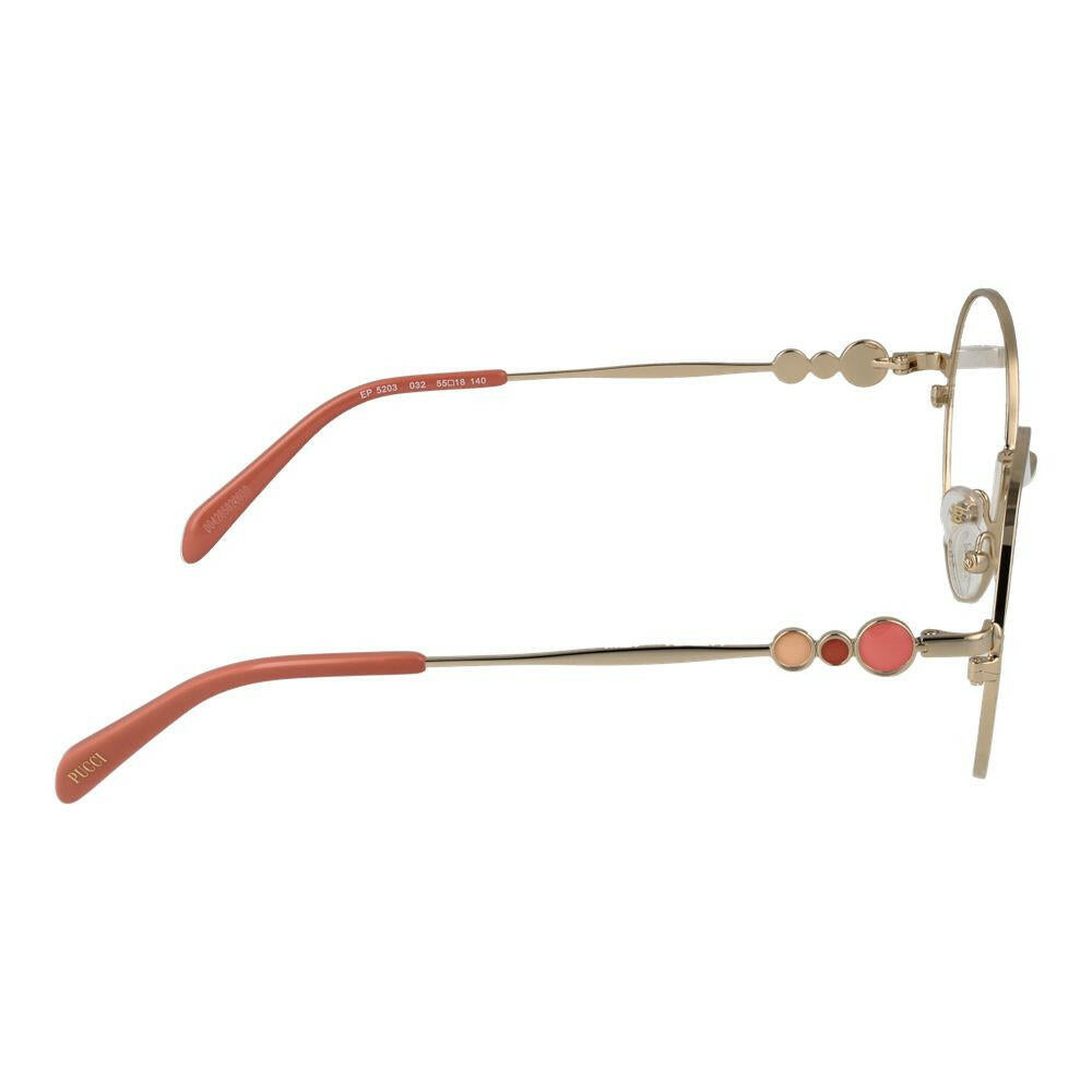 Emilio Pucci Gold Women Glasses Frame.